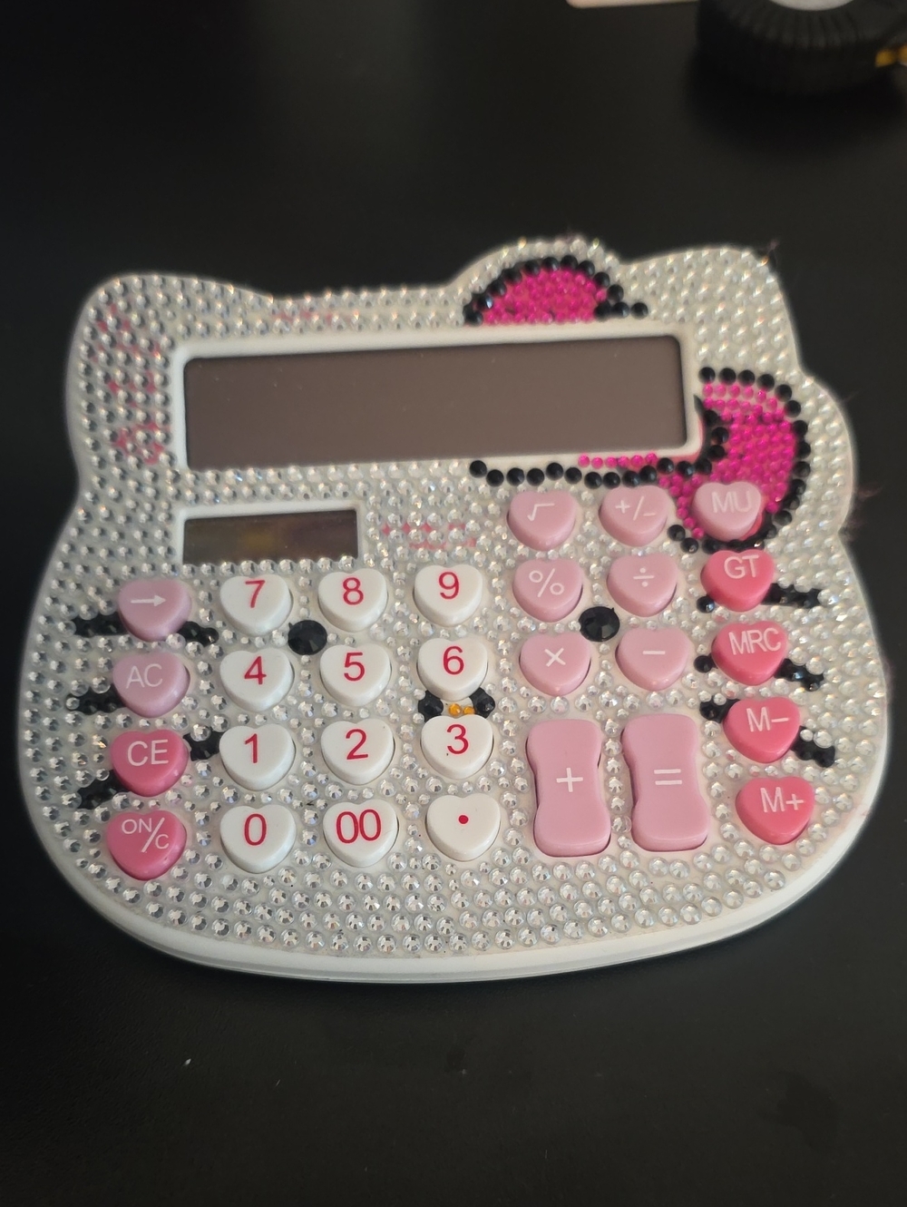 Hello Kitty Pink & White Bling Calculator